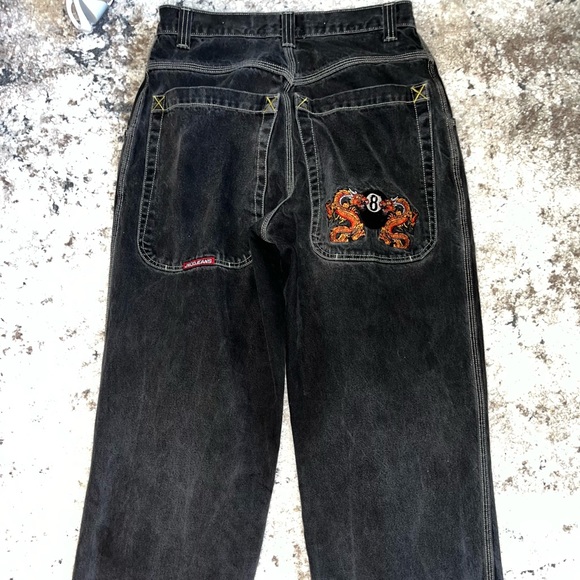 Vintage JNCO Jeans ! Dragon/8 Ball patch - Picture 4 of 7